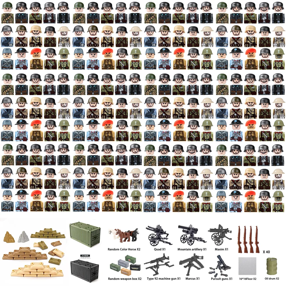 Kids Toys Lego - США Великобритания Вторая мировая война Военные