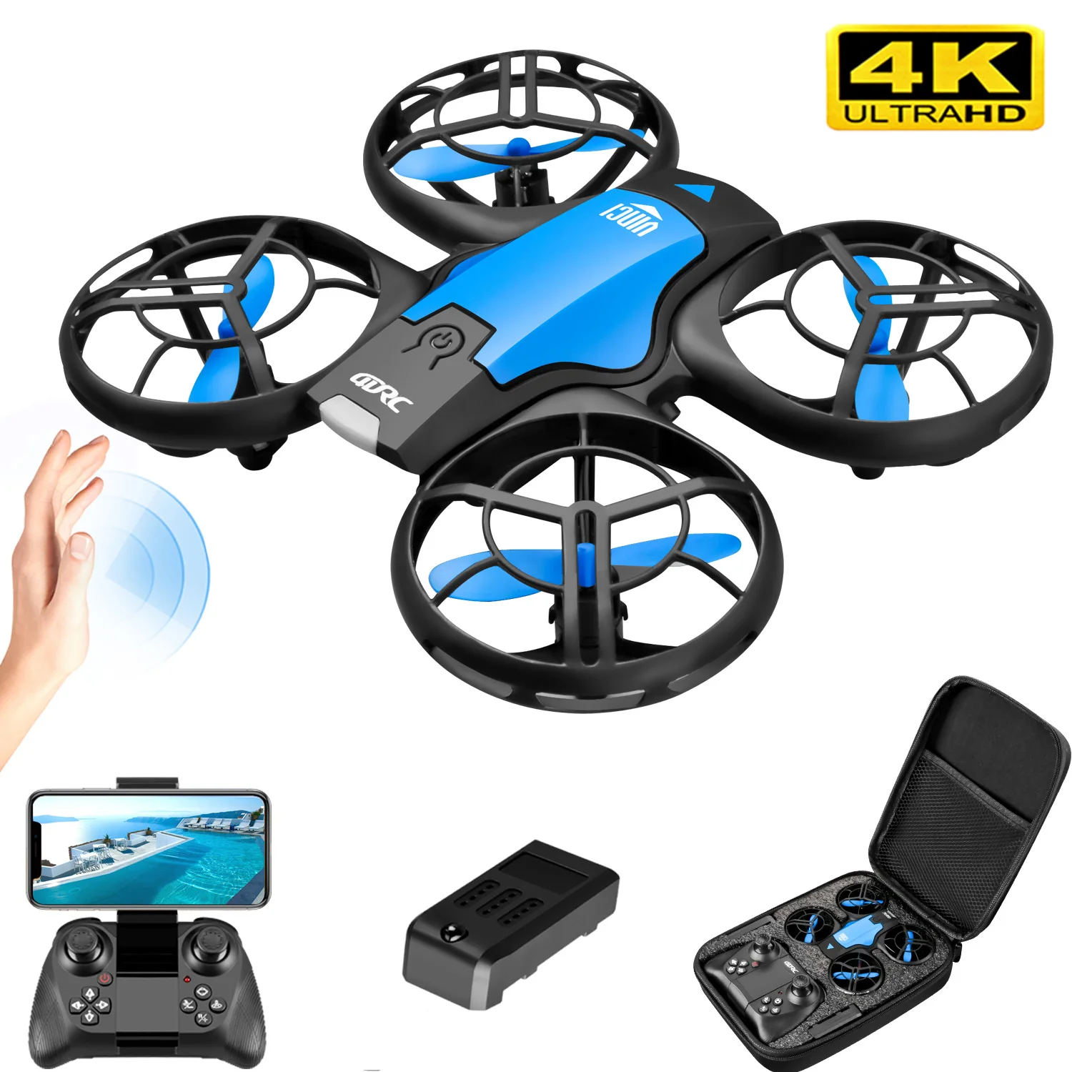 Rc Helicopter Mini - Новый мини-дрон V8 с камерой 4K