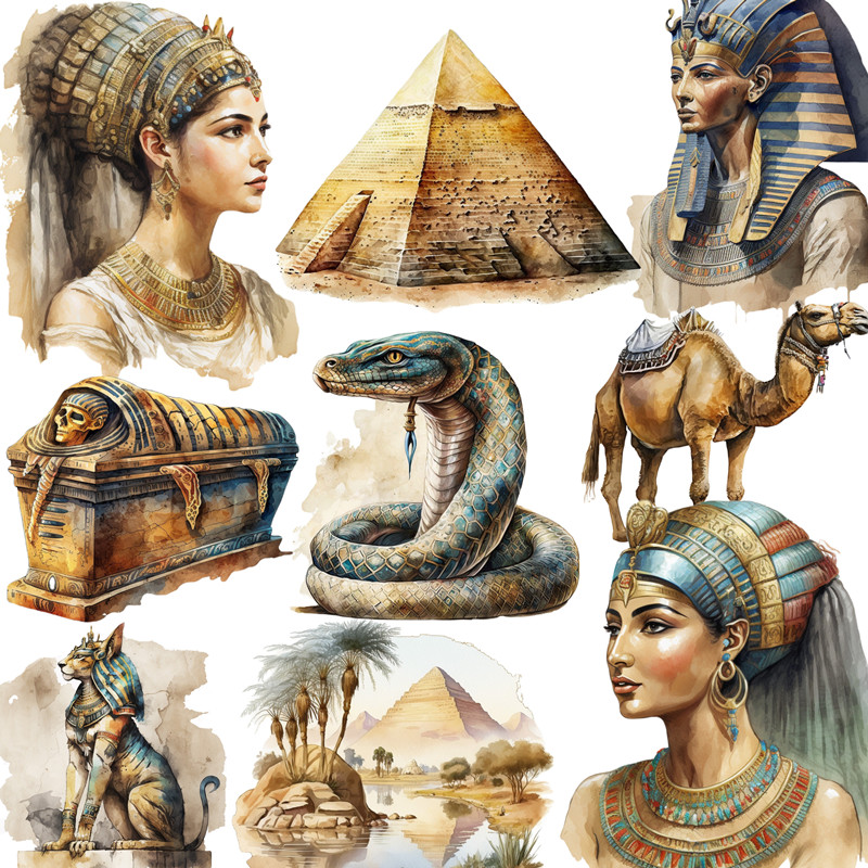 Kids Toys Egypt - Наклейки Древнего Египта, наклейки для рукоделия