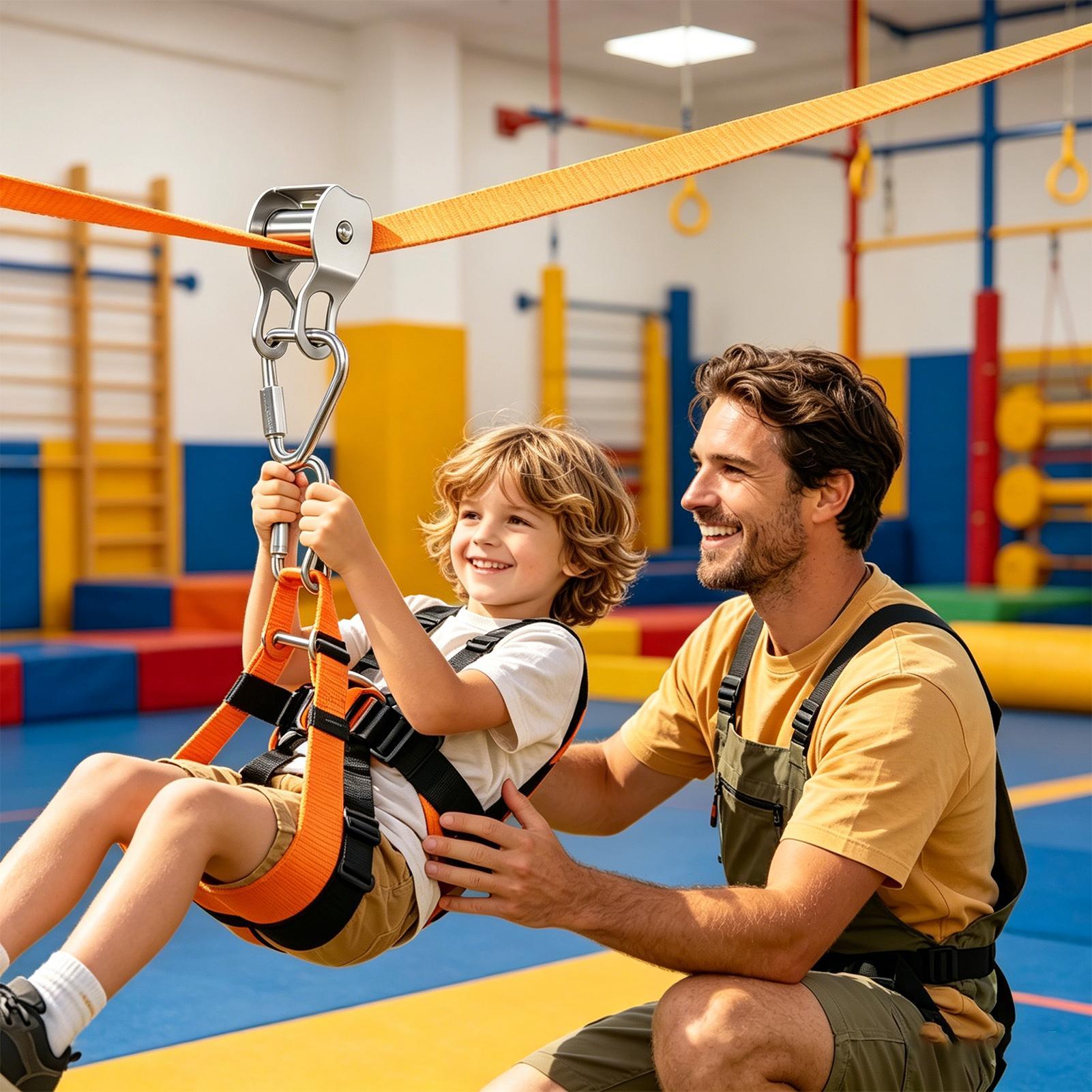Kids Zip Toys - Детский зиплайн для баланса и веселья,