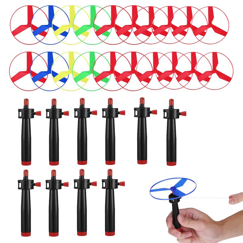 Kids Zip Toys - 10 комплектов, летающий диск, пропеллер, вертолет,