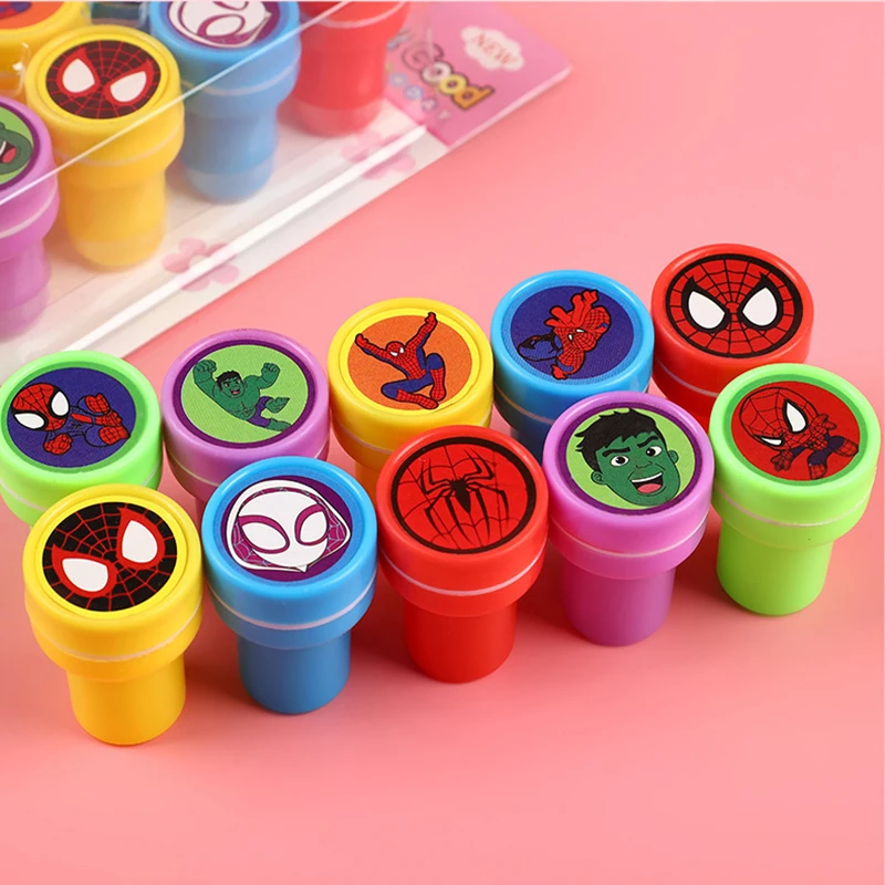 Мини-штампы с супергероями, 10 – обзор и цена Kids Toys Drawing